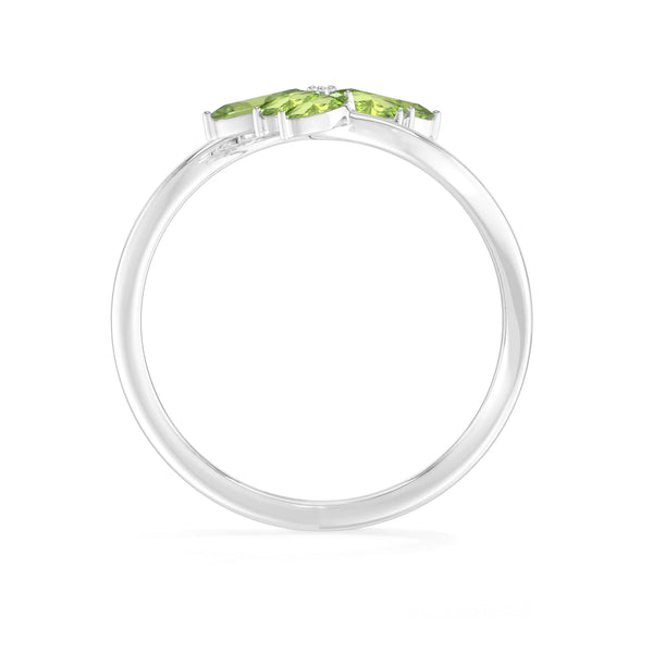 peridot prong-set ring