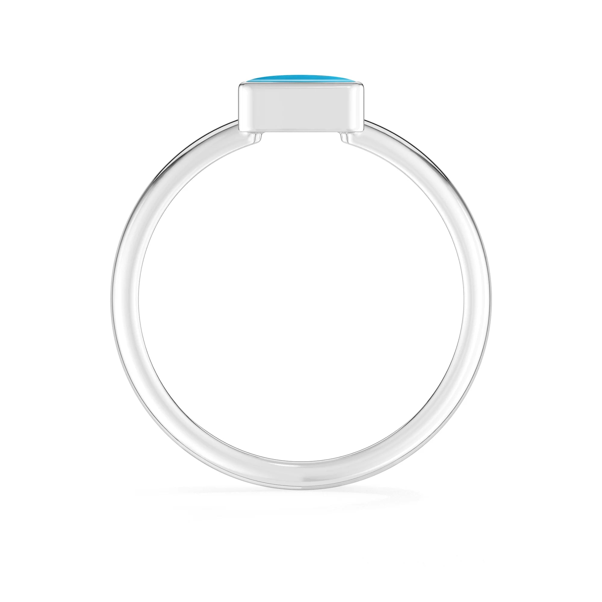 turquoise bezel-set ring