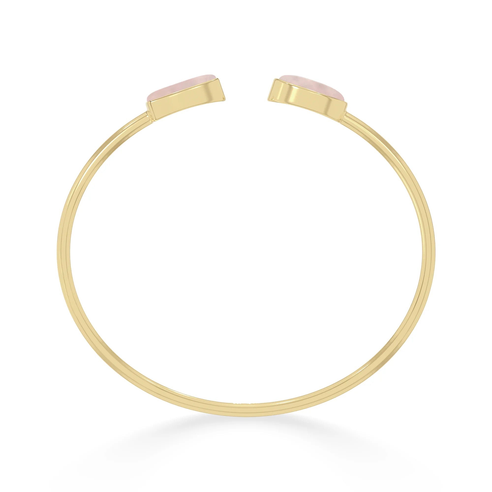 rose quartz cab bracelet