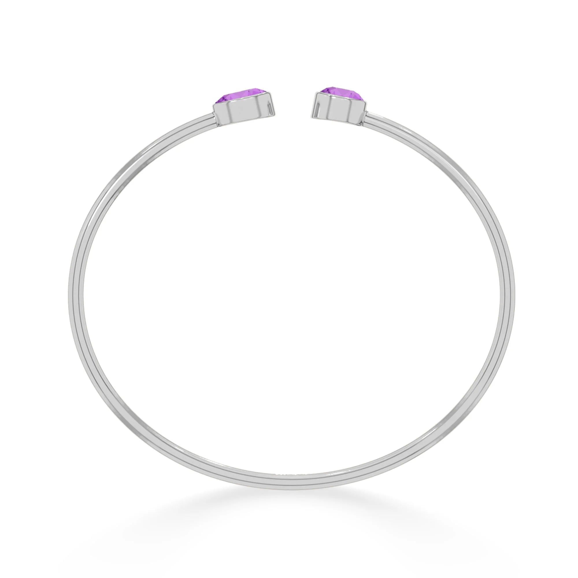 amethyst cut bracelet