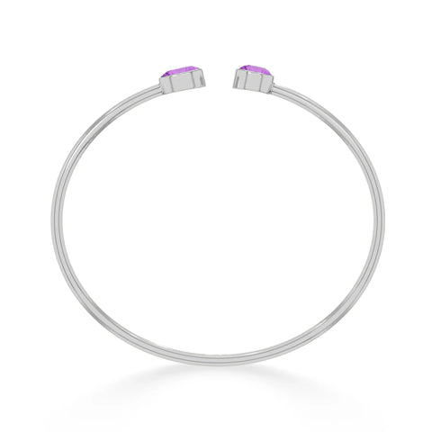 amethyst cut bracelet