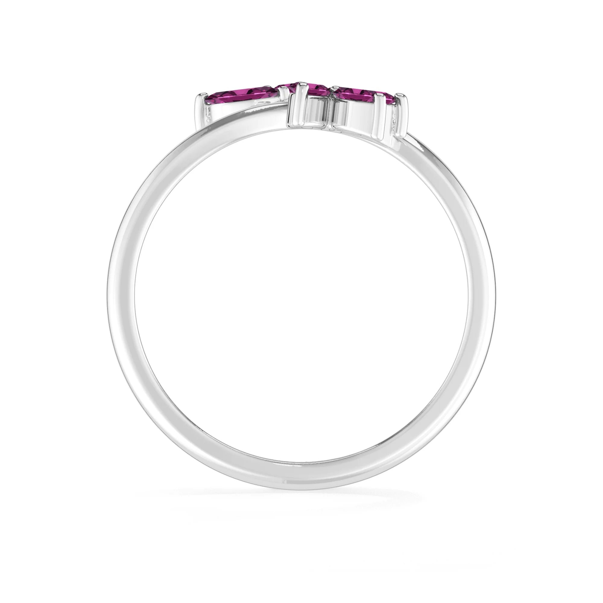 rhodolite-garnet prong-set ring