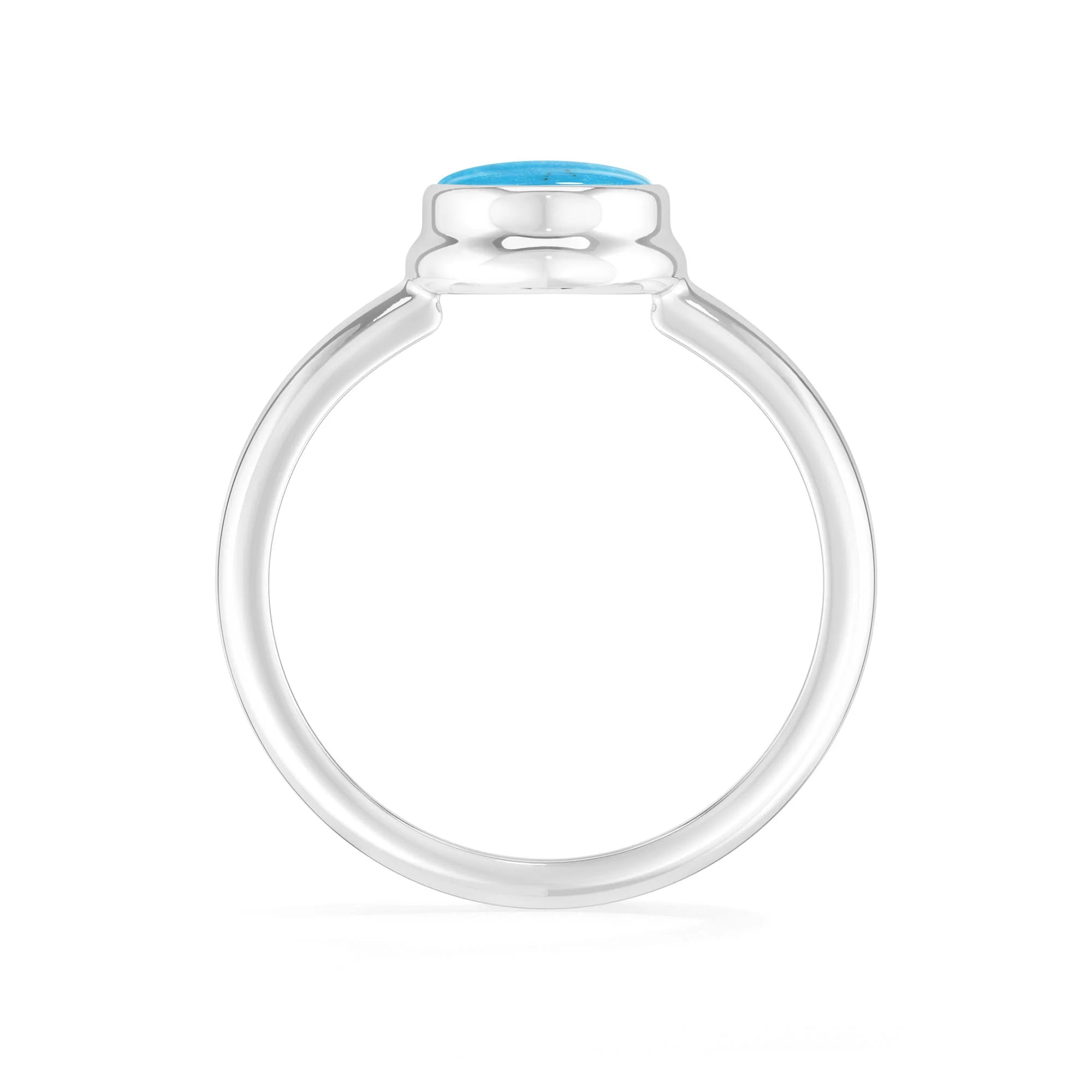 turquoise bezel-set ring