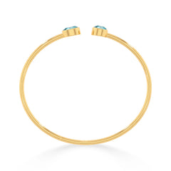 paraiba apatite cut bracelet