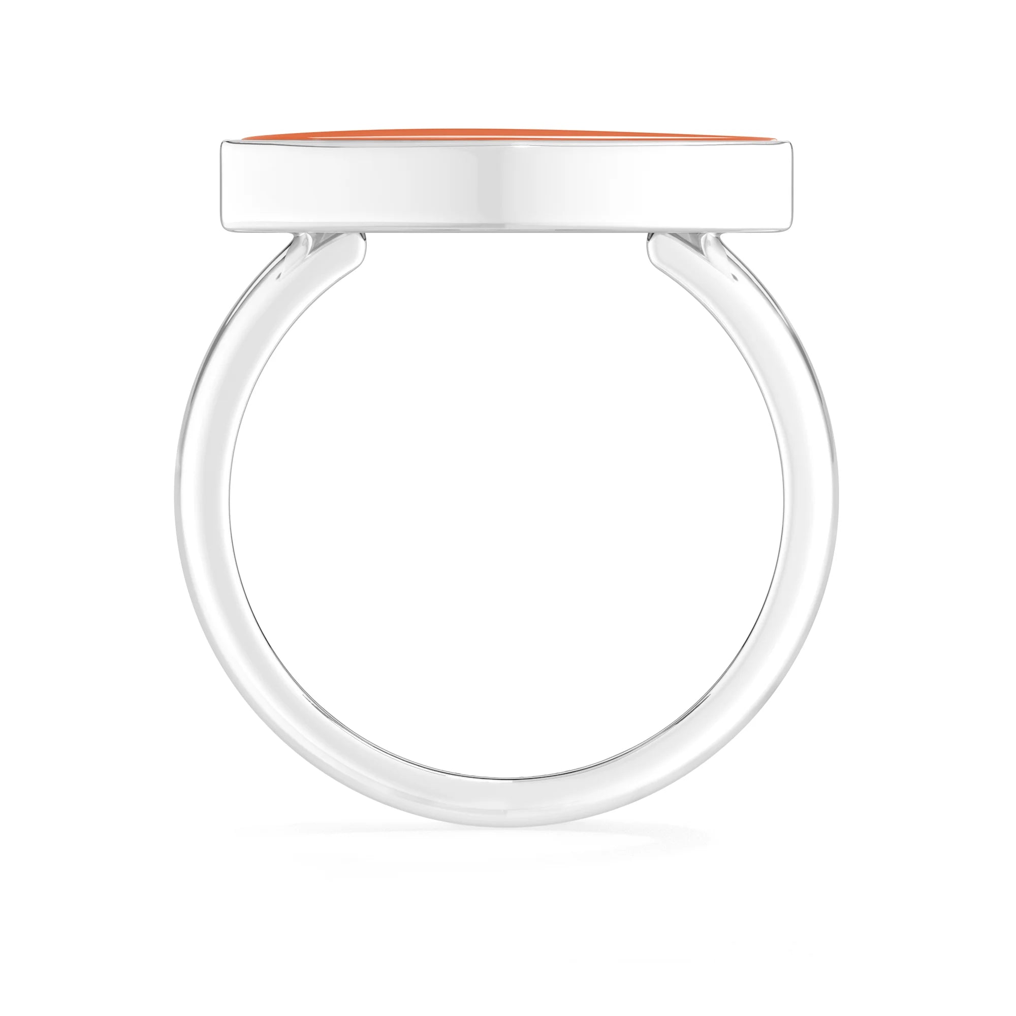 carnelian bezel-set ring