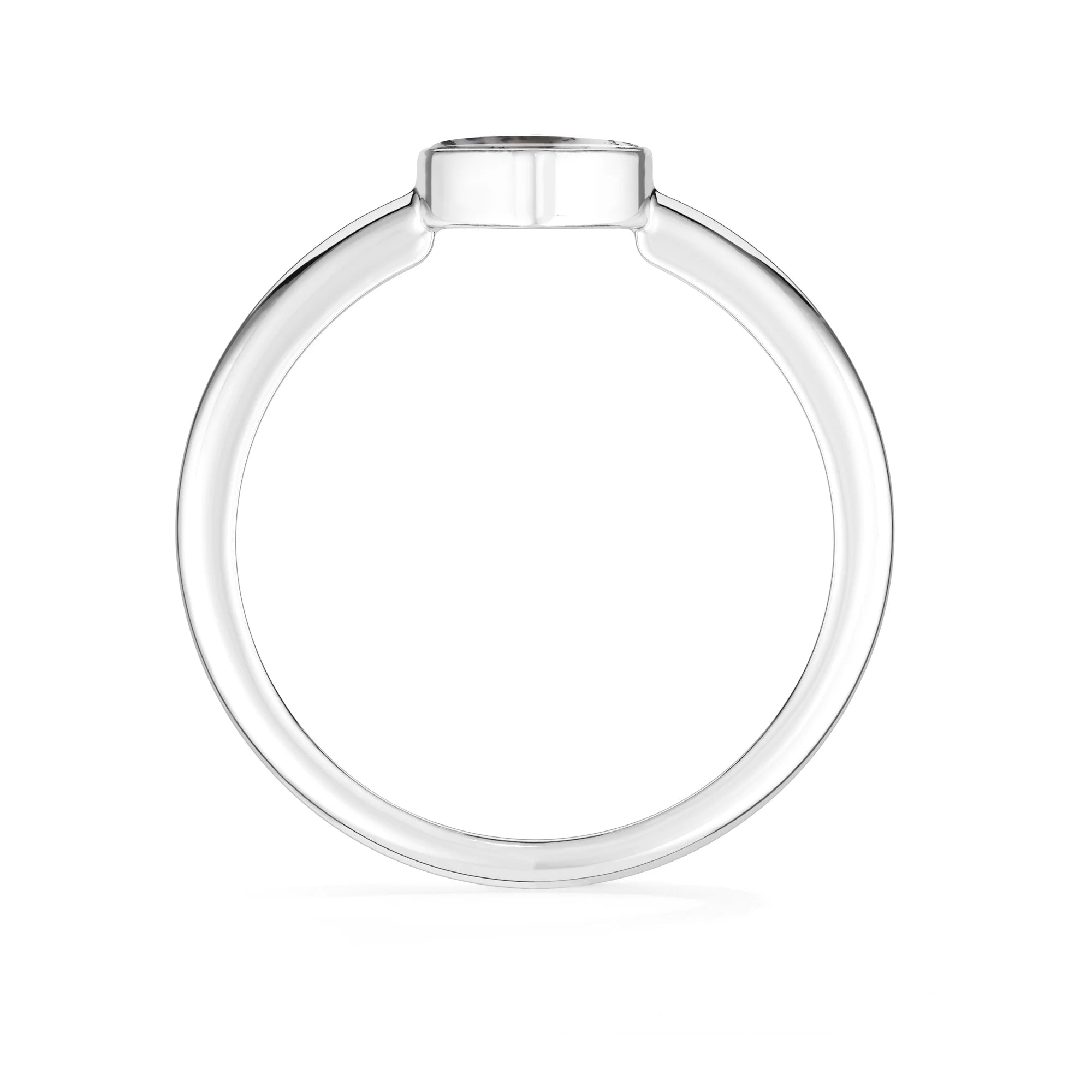 dendritic opal bezel-set ring