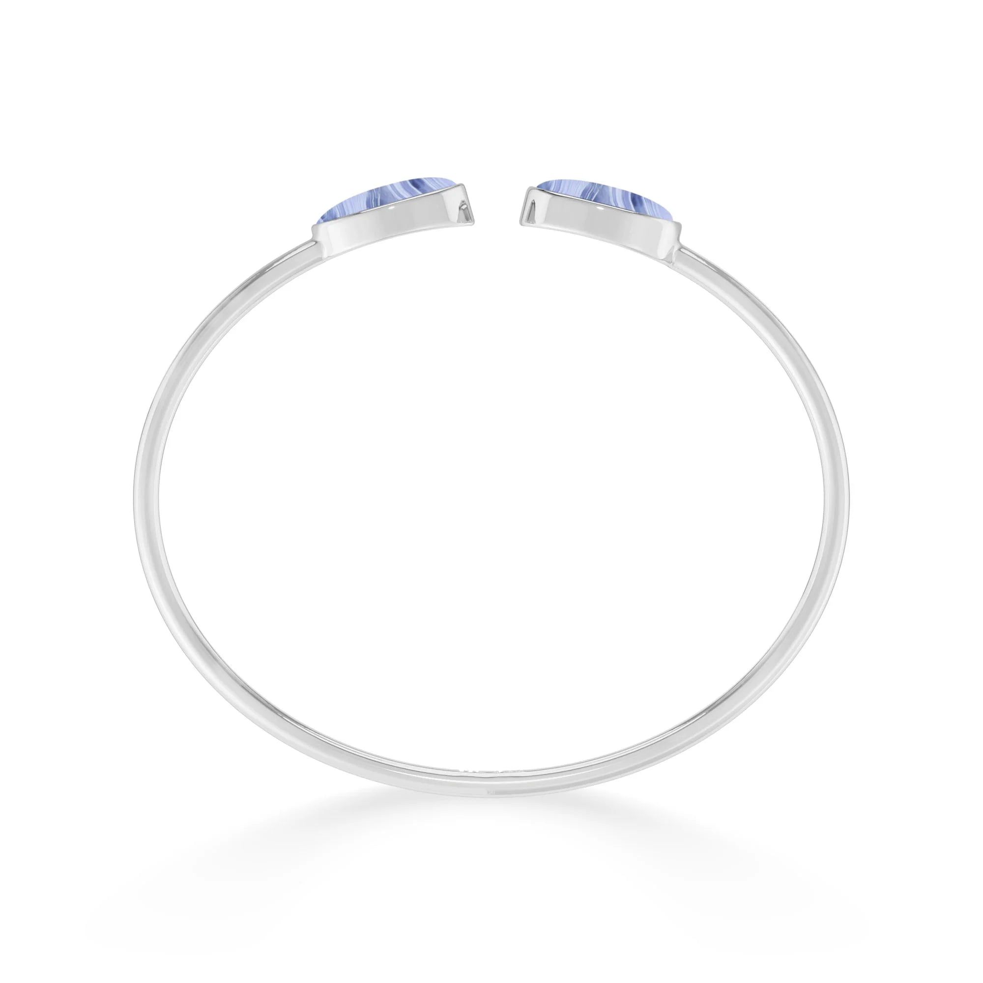 blue lace agate cab bracelet