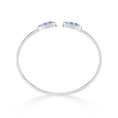 blue lace agate cab bracelet