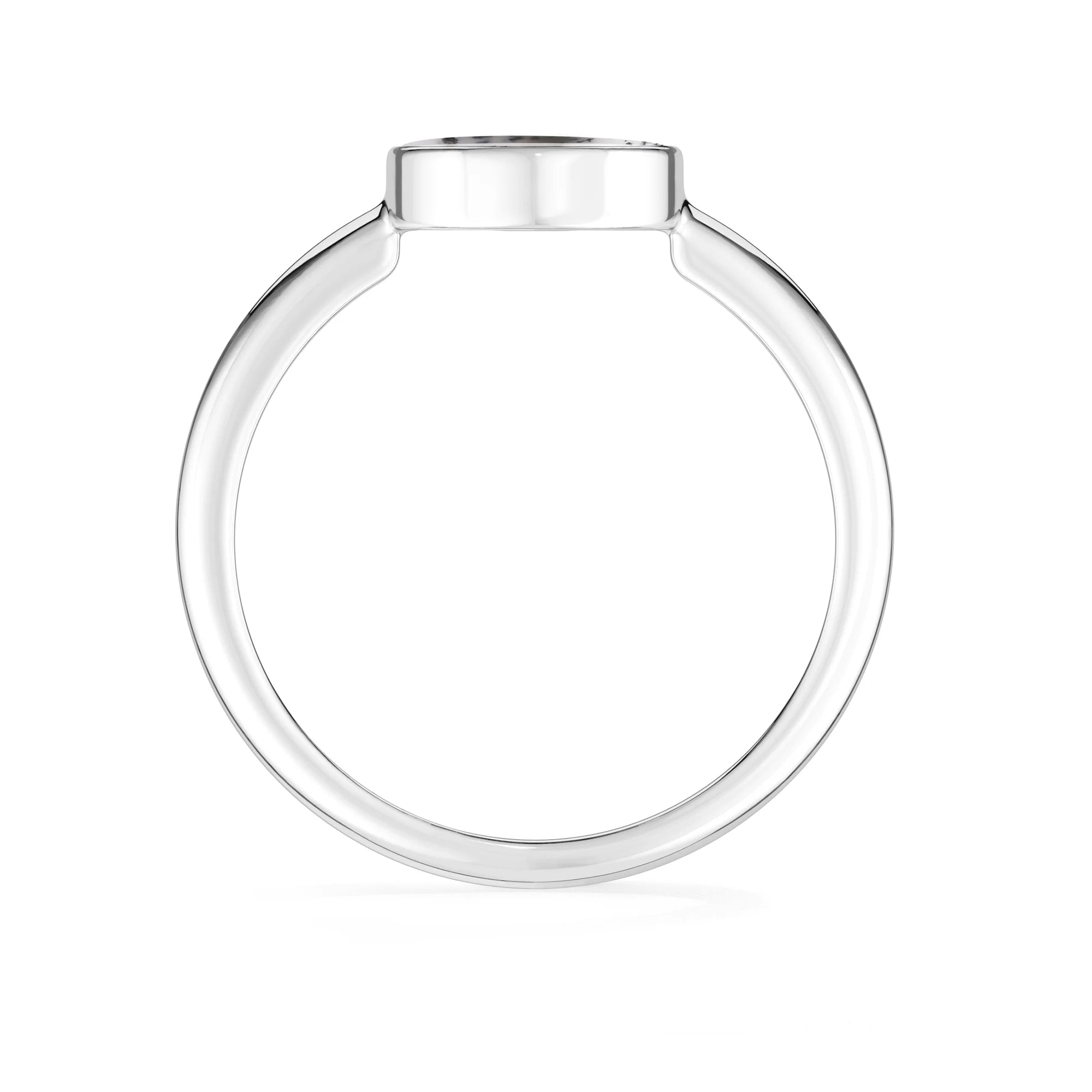 dendritic opal bezel-set ring