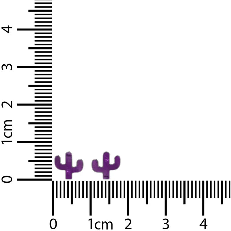 amethyst slice earrings