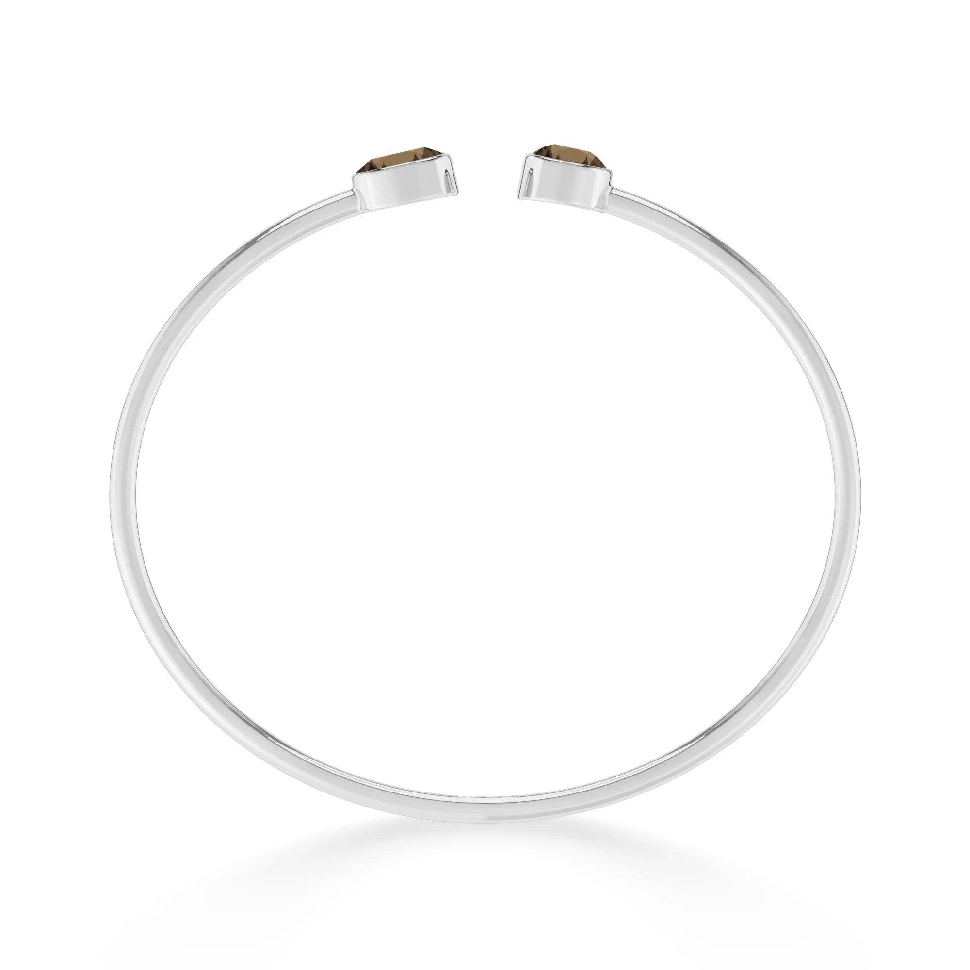 smoky quartz cut bracelet