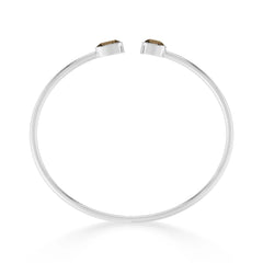 smoky quartz cut bracelet