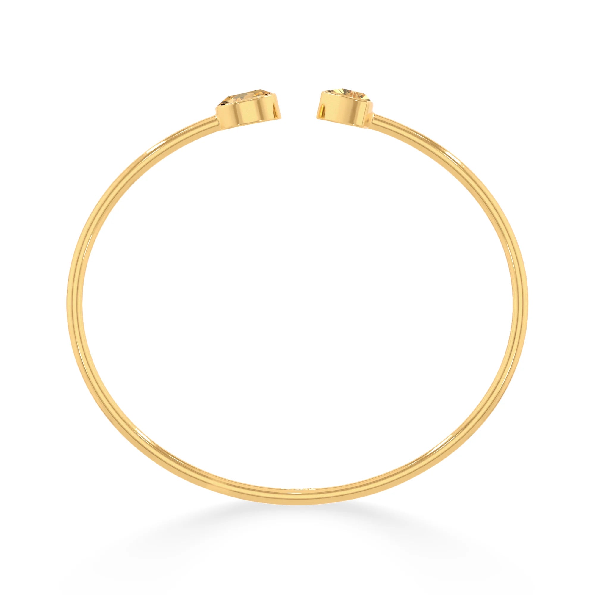 citrine cut bracelet