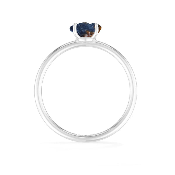 pietersite stackable prong-set ring