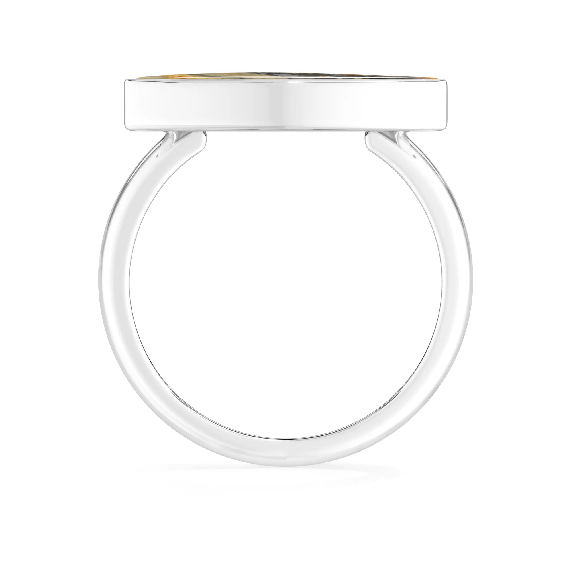 bumble-bee bezel-set ring