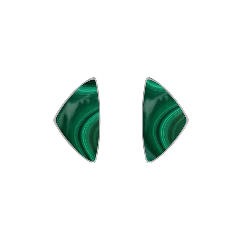 malachite earrings