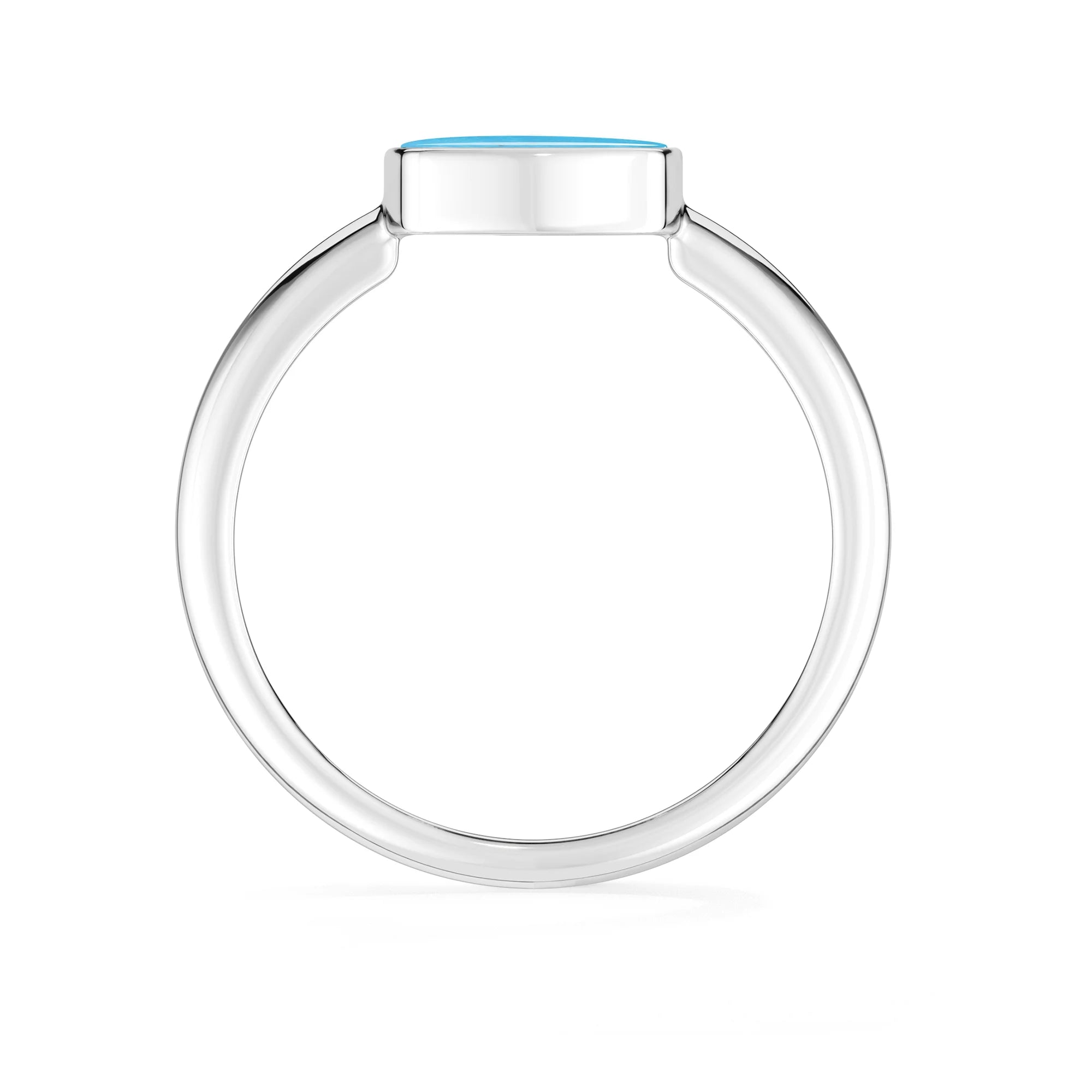 turquoise bezel-set ring