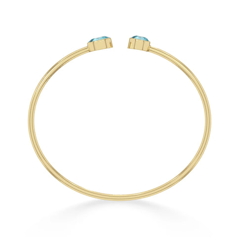 paraiba apatite cut bracelet