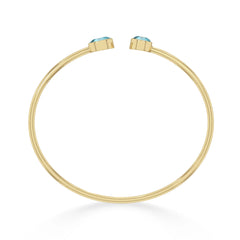 paraiba apatite cut bracelet