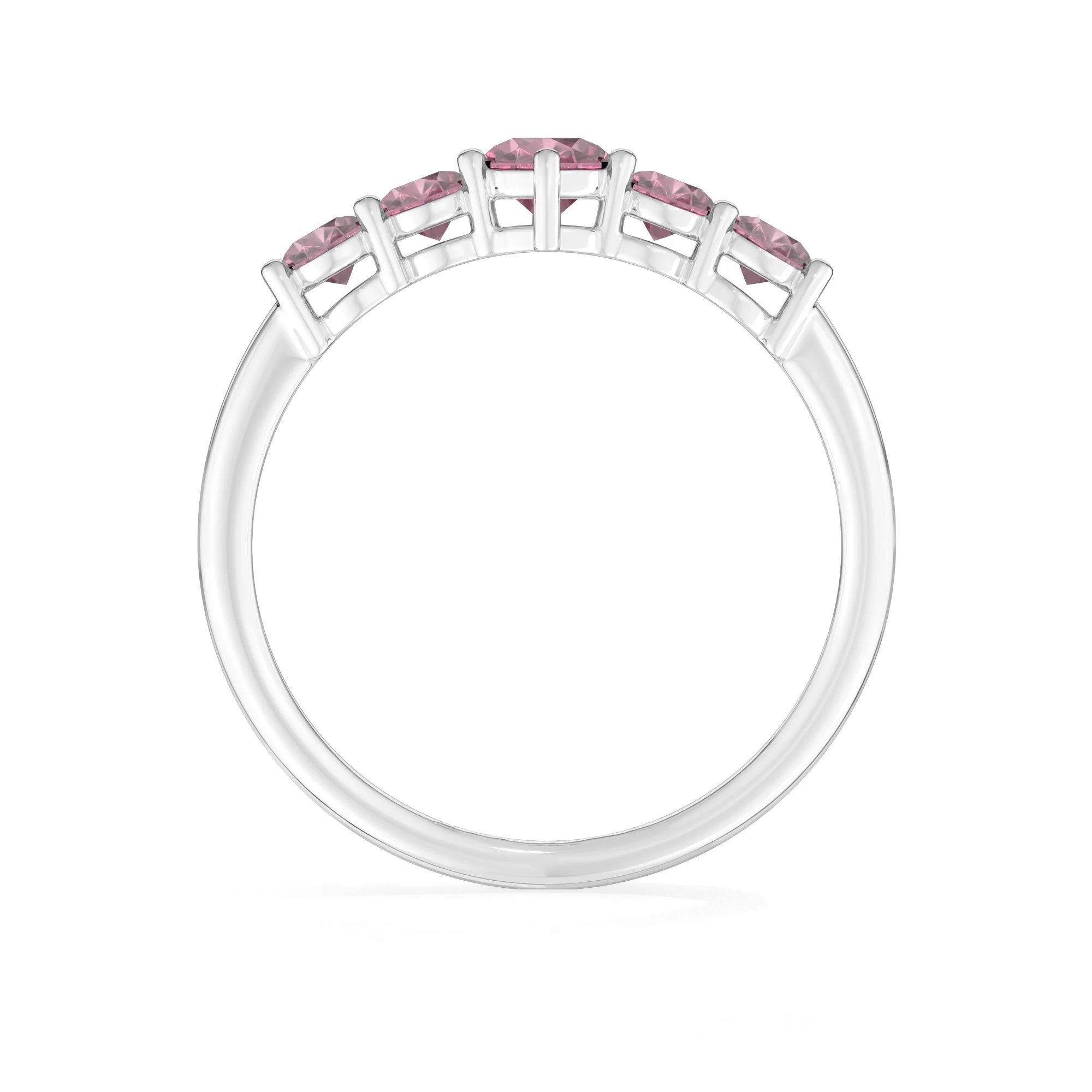 natural pink tourmaline rings