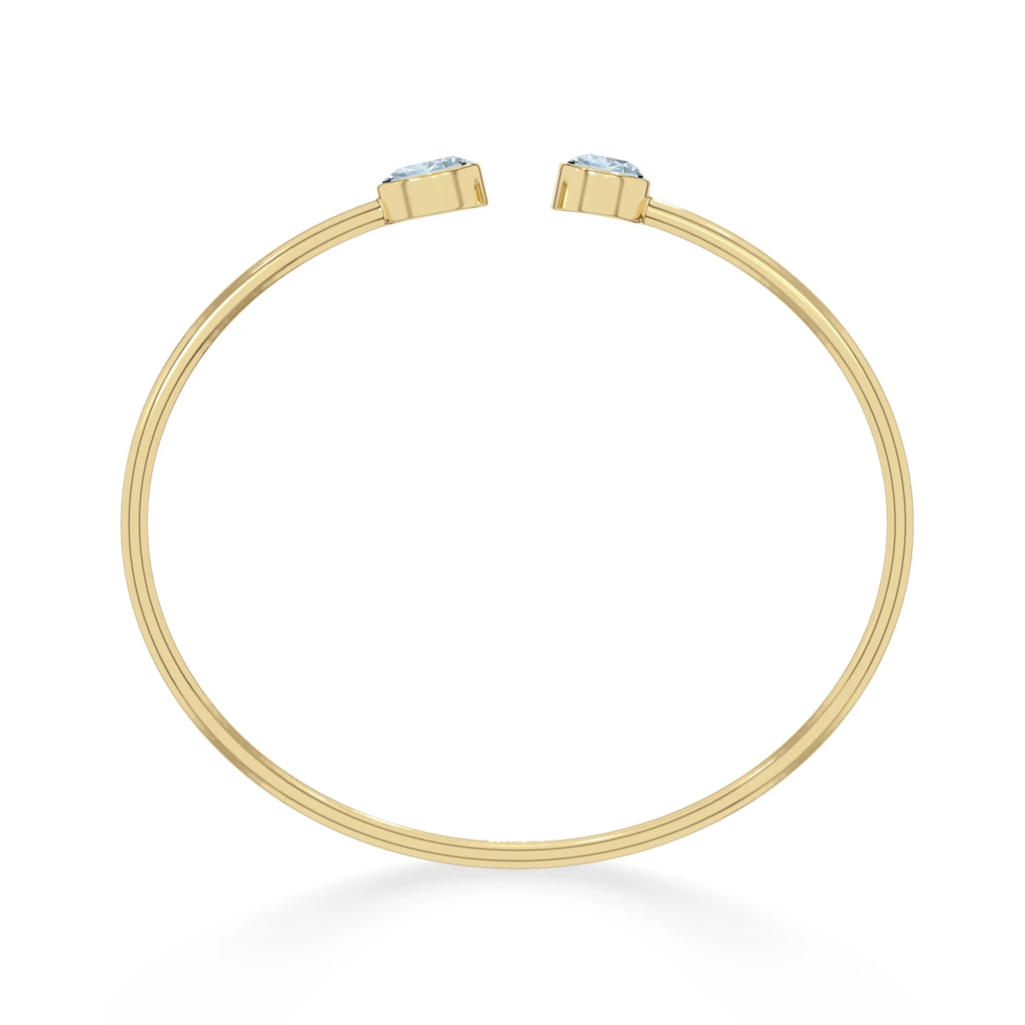 aquamarine cut bracelet