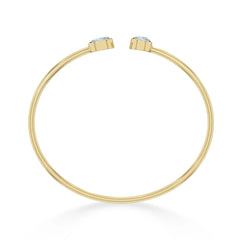 aquamarine cut bracelet