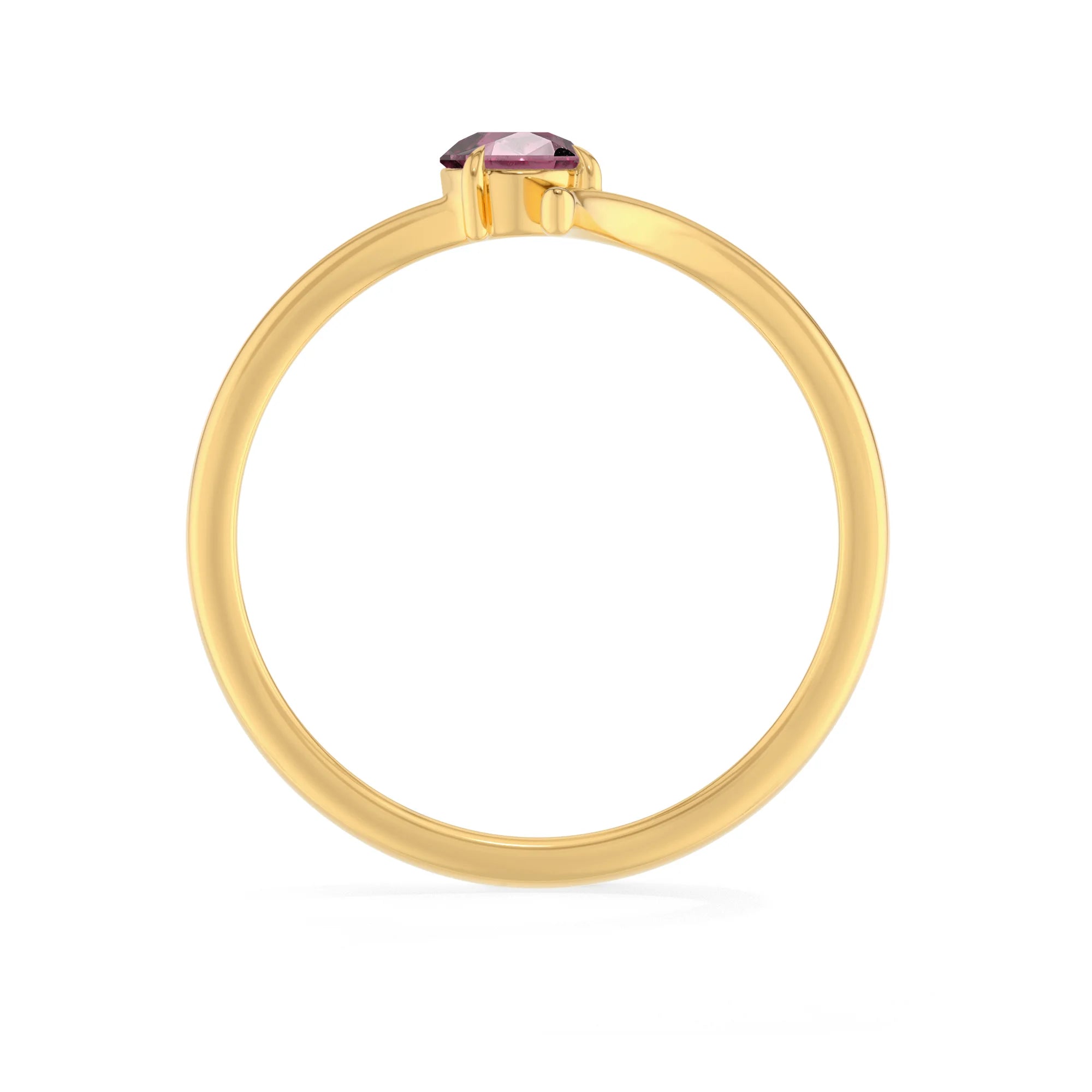 Natural Pink Tourmaline Cut Ring | 925 Sterling Silver-Gold Vermeil | Prong Set | Pack of 12