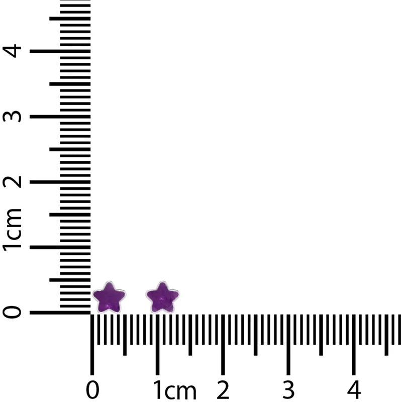 amethyst slice earrings