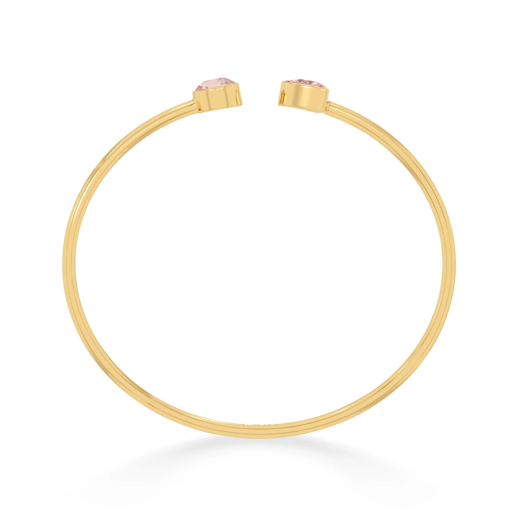 morganite cut bracelet