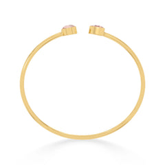 morganite cut bracelet