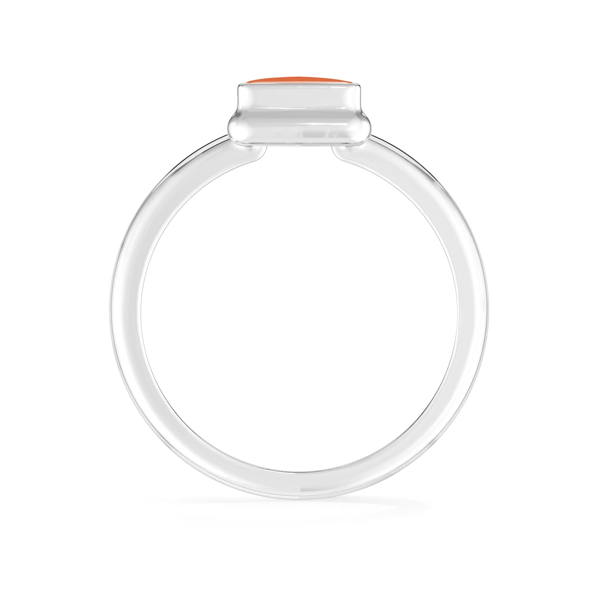 carnelian bezel-set ring