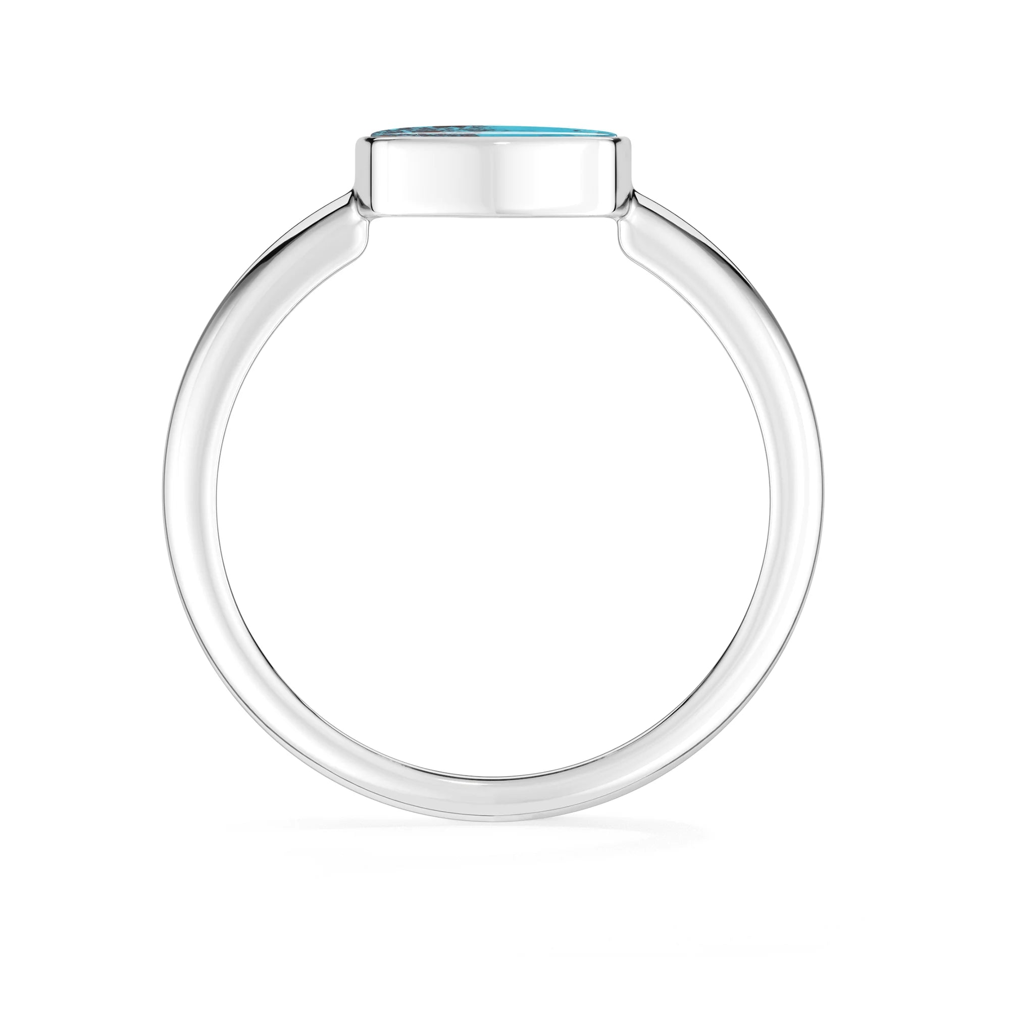 rose quartz bezel-set ring