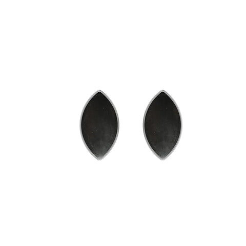 shungite cab earrings
