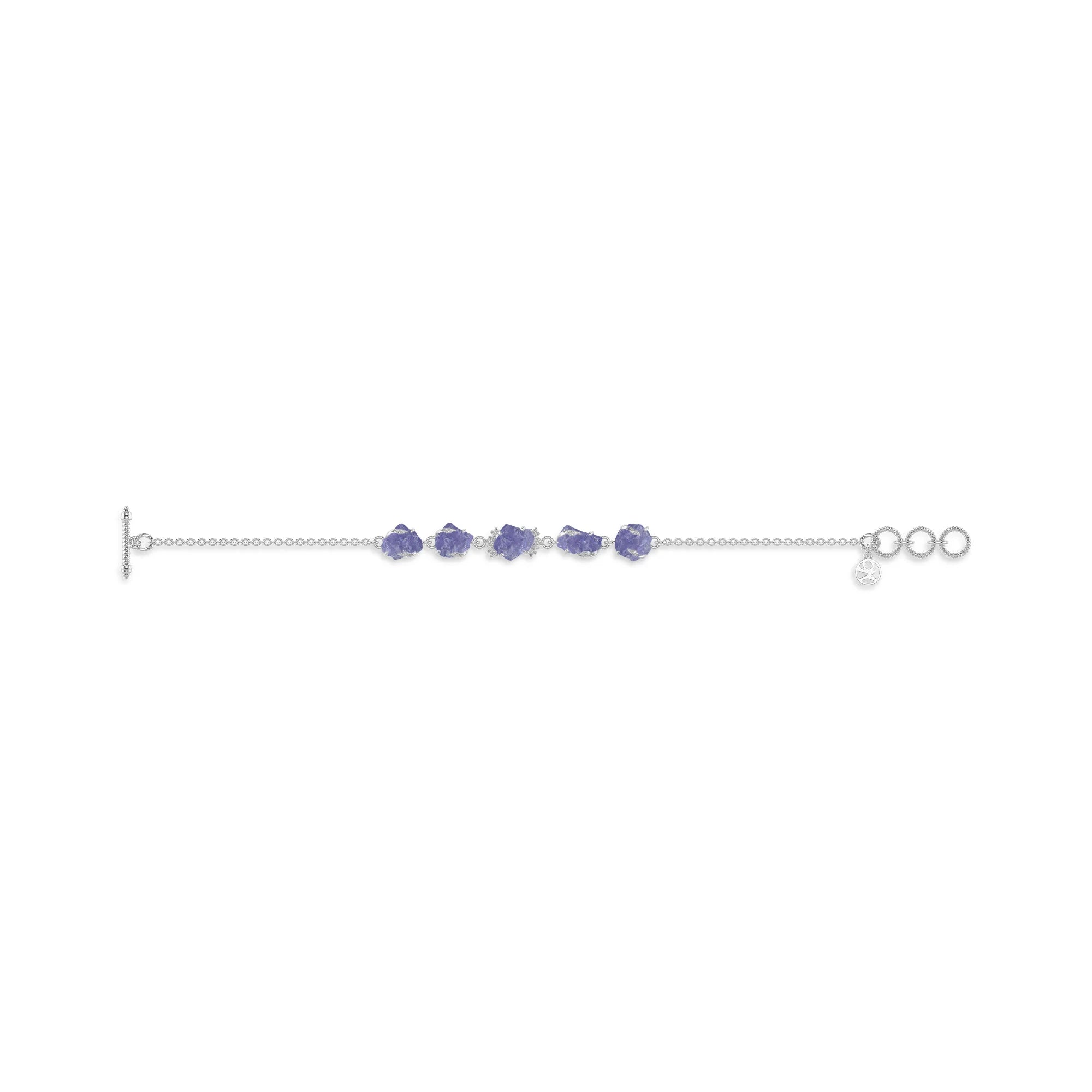 tanzanite rough bracelet