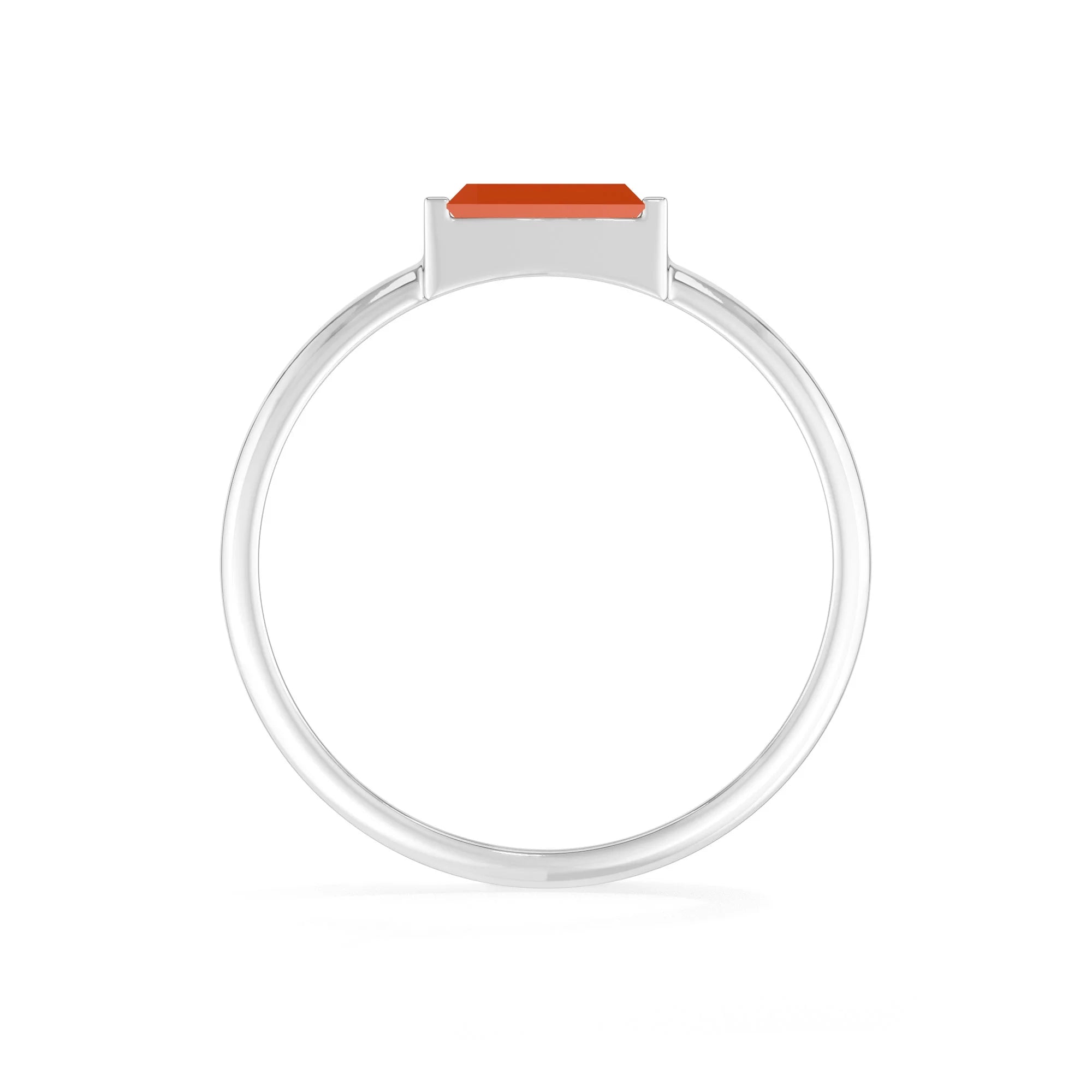 carnelian bezel-set ring