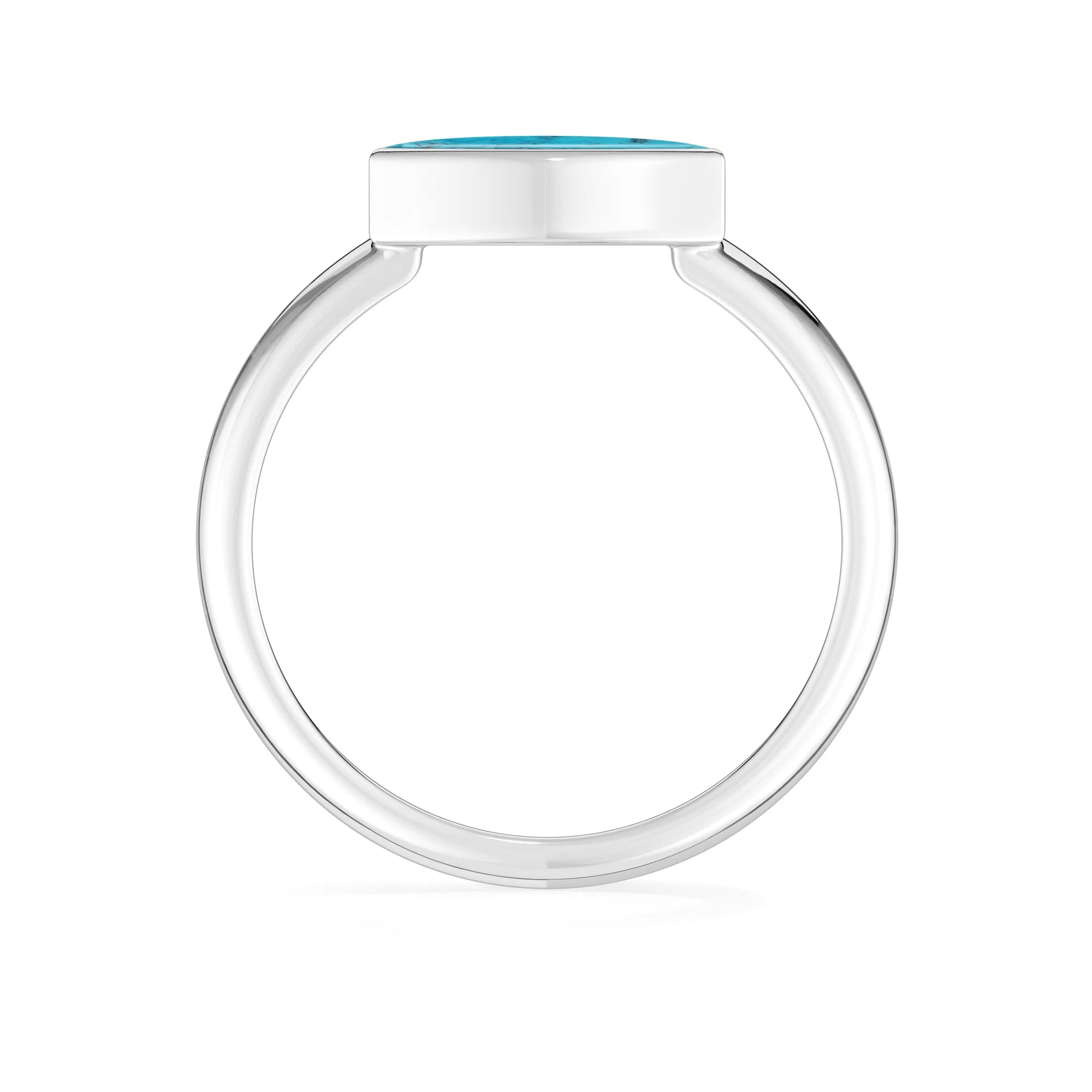shattuckite bezel-set ring