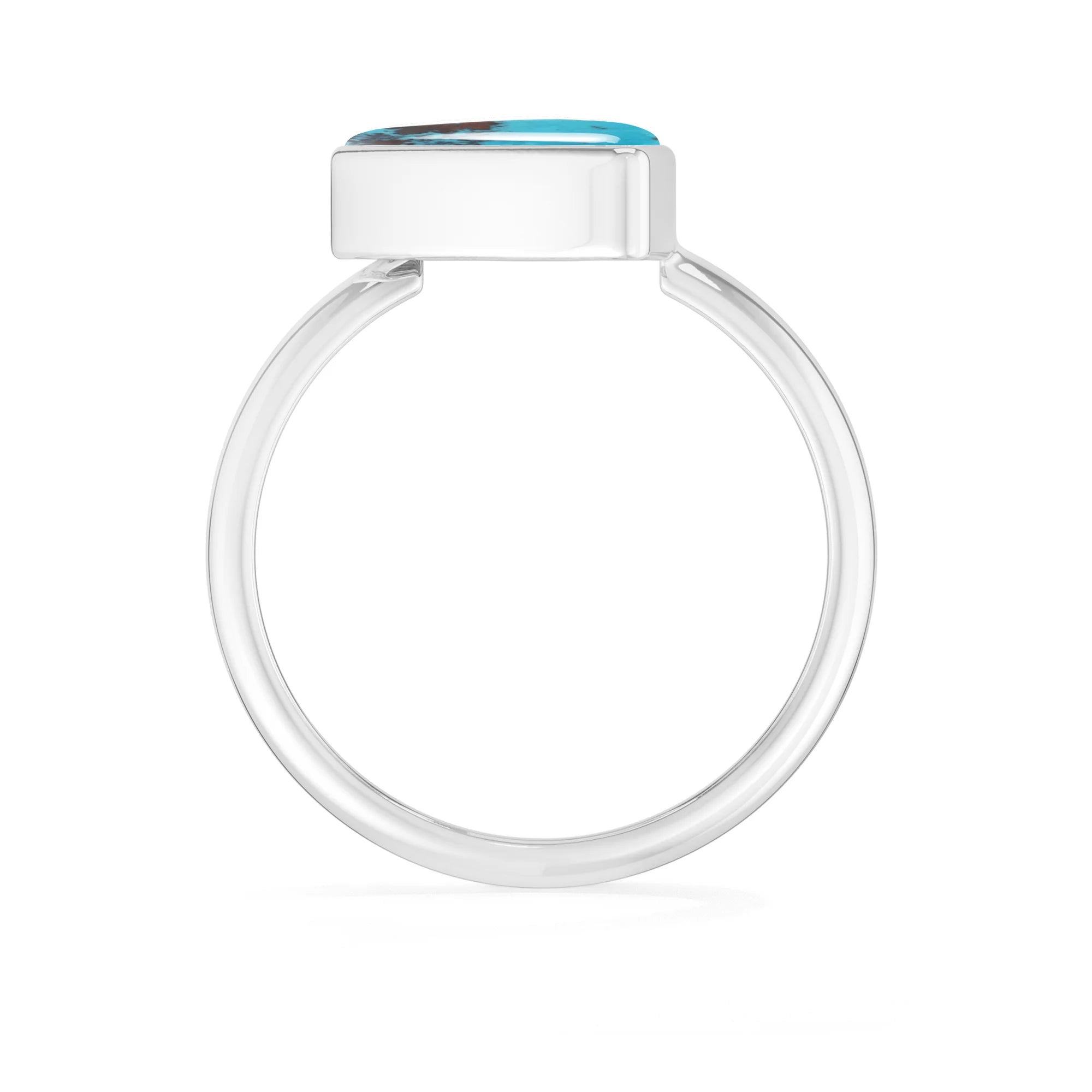 shattuckite bezel-set ring