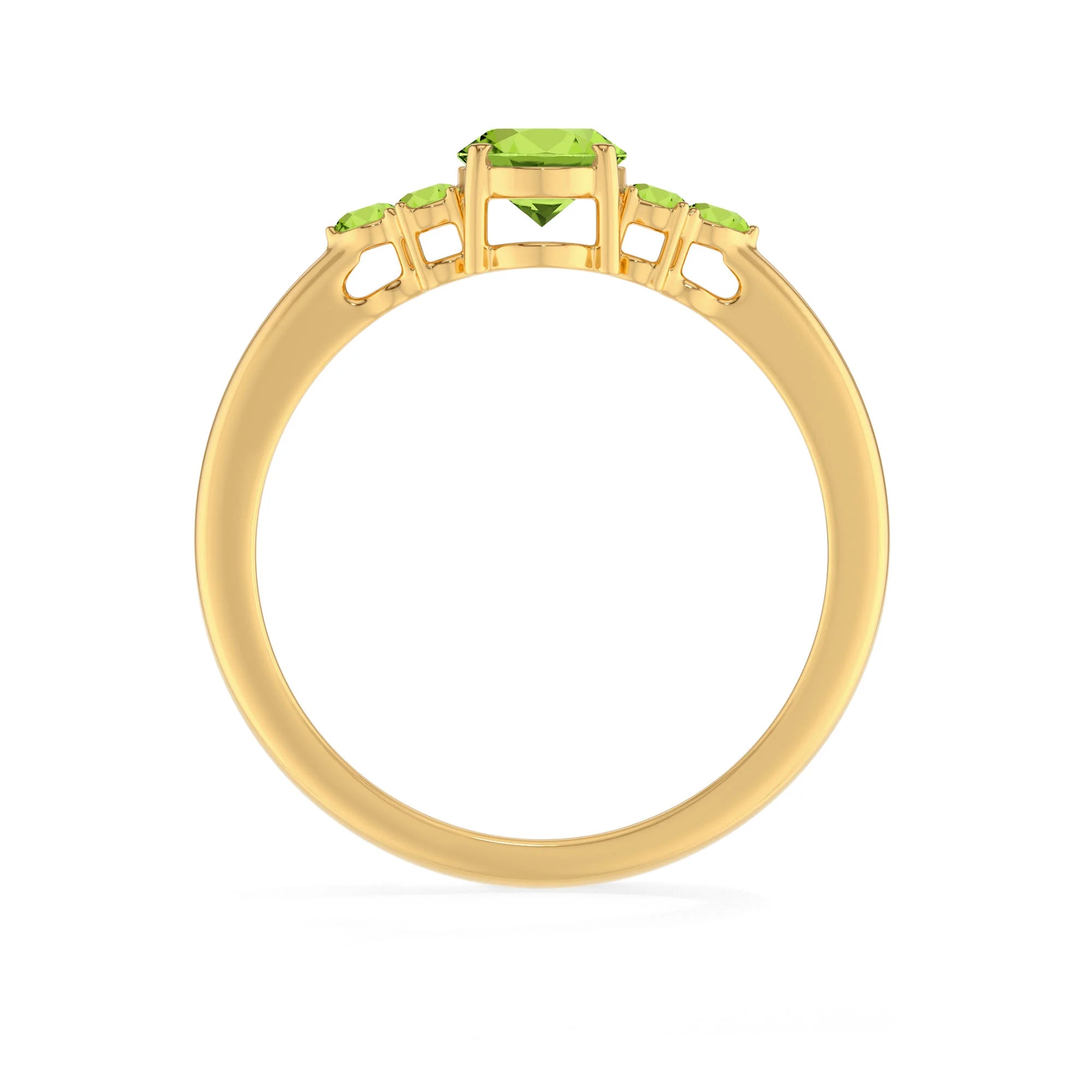 peridot prong-set ring