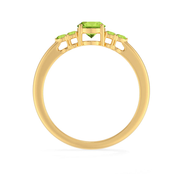 peridot prong-set ring
