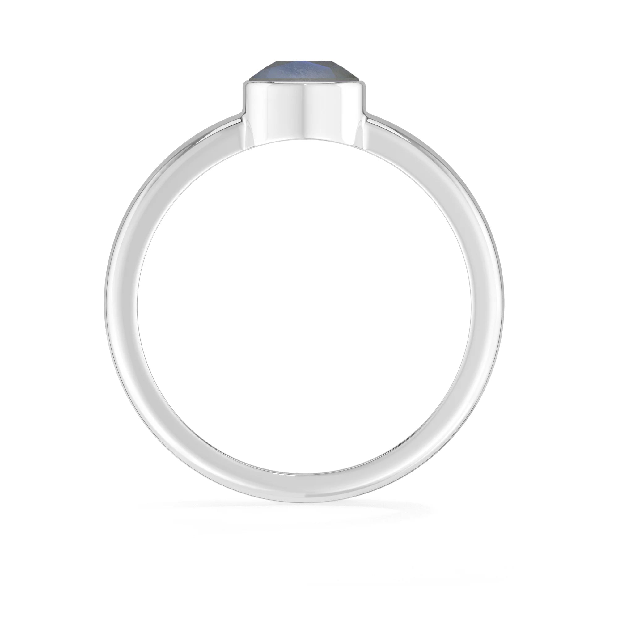 labradorite bezel-set ring
