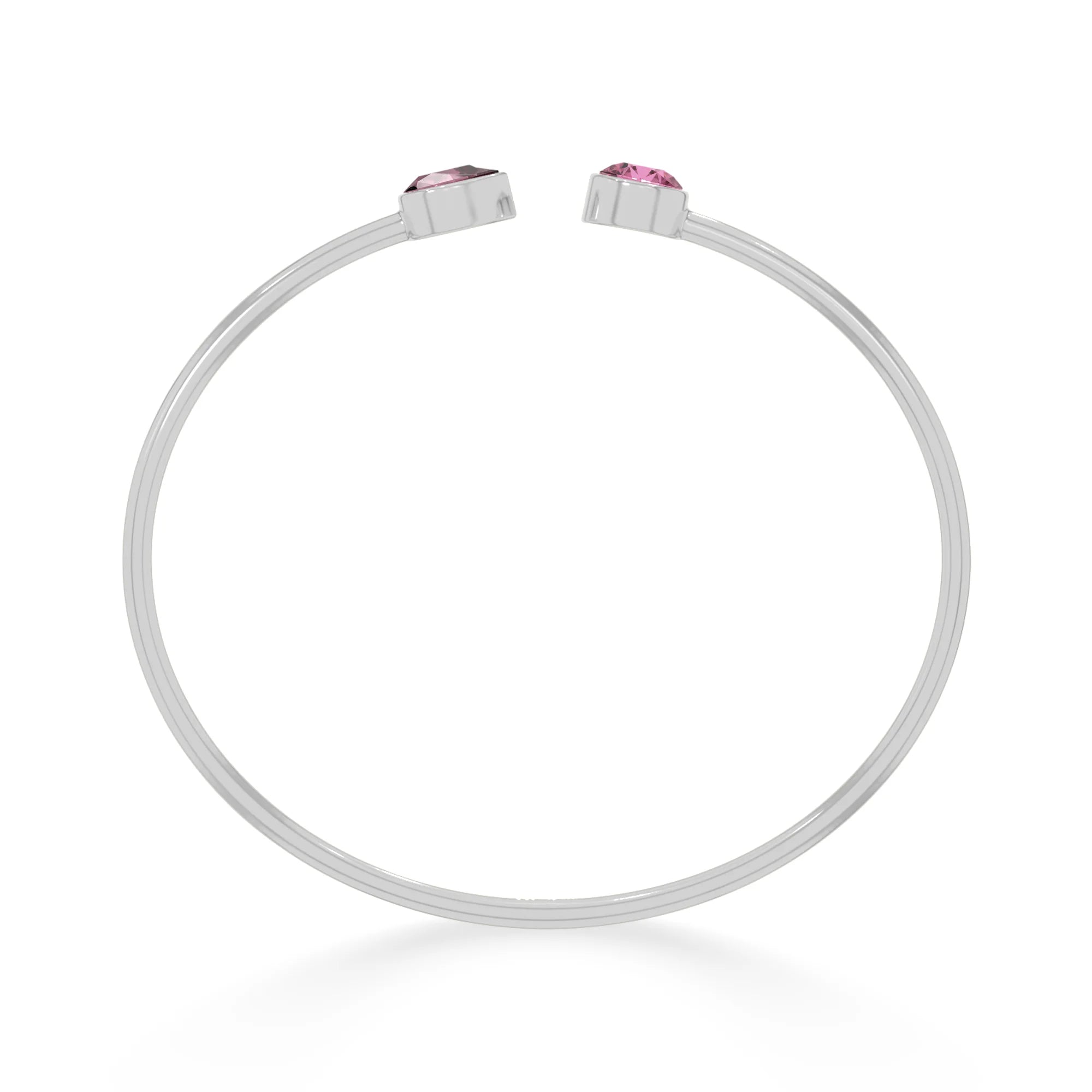 pink tourmaline cut bracelet