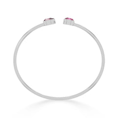 pink tourmaline cut bracelet