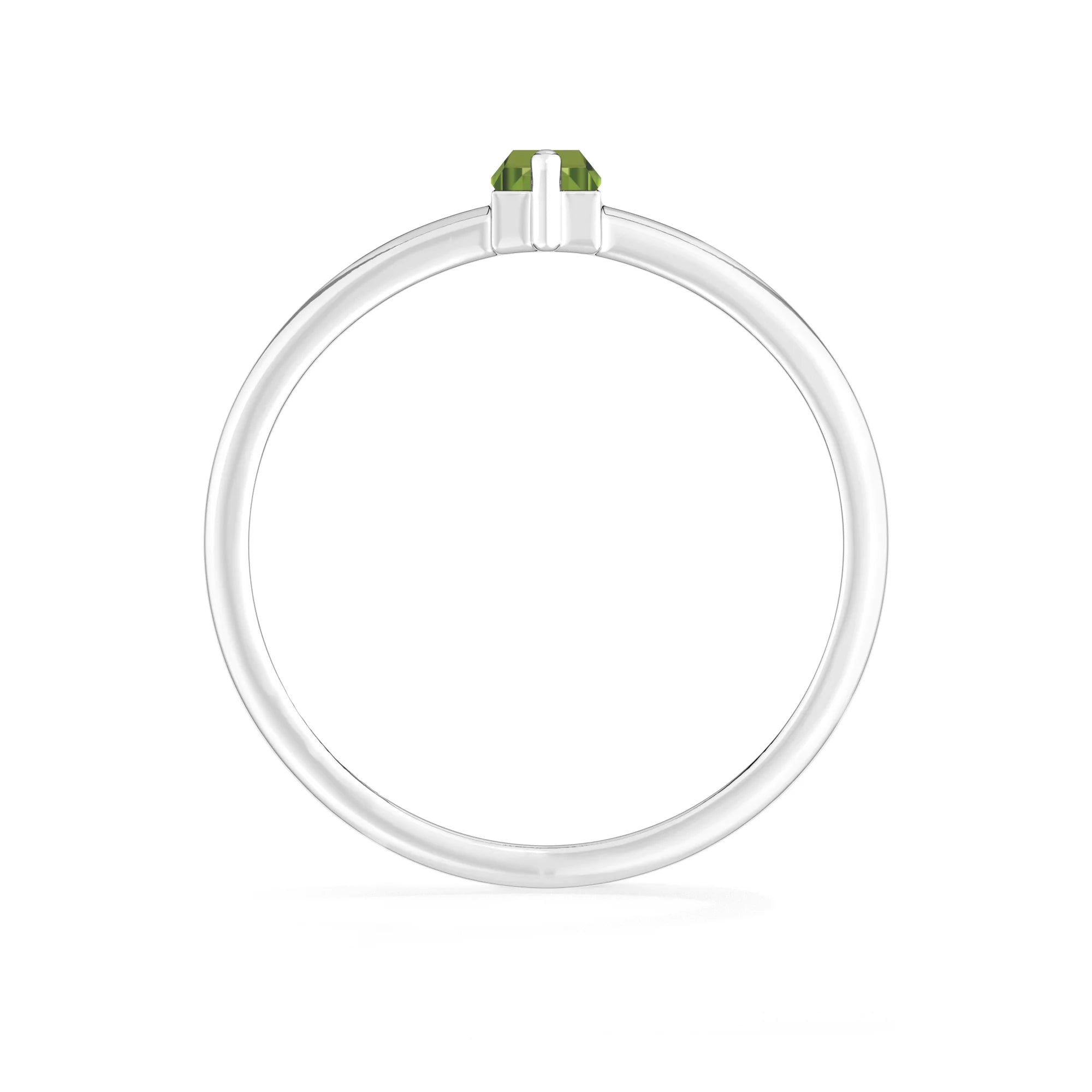 peridot prong-set ring