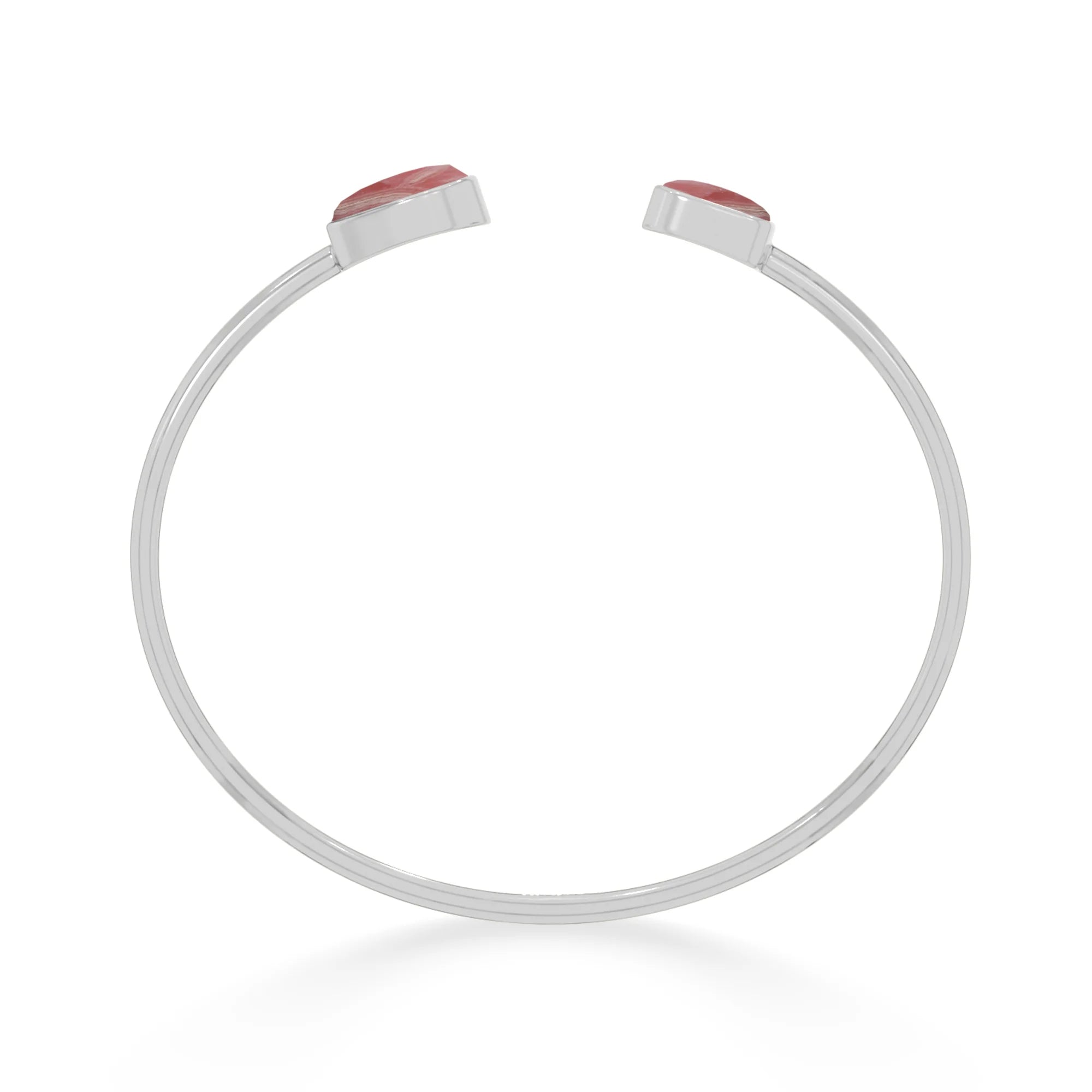 rhodochrosite twister bracelet