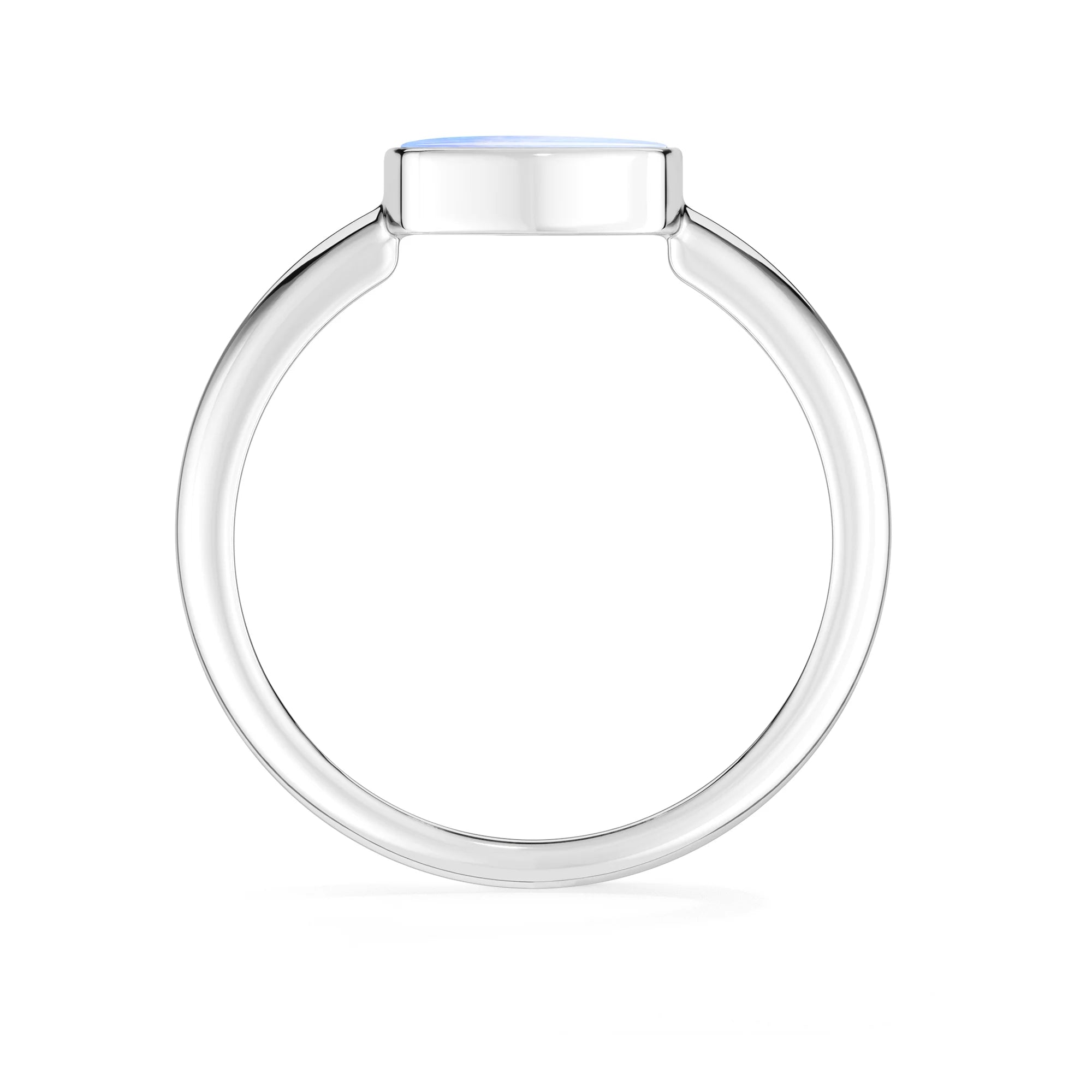 pink spiny-oyster bezel-set ring