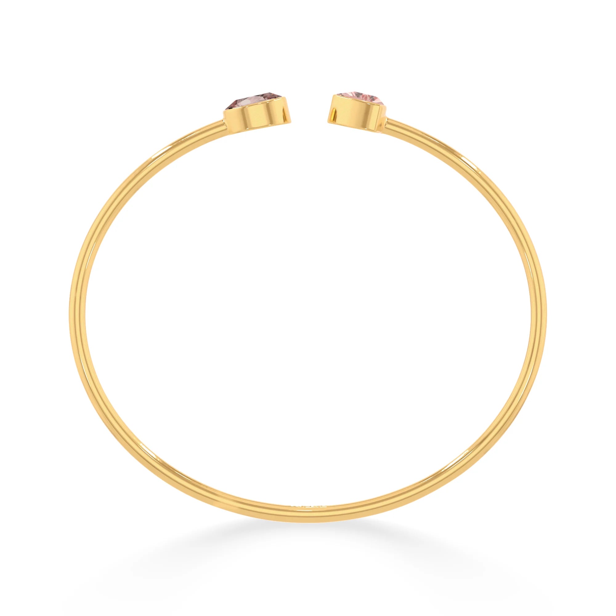 morganite cut bracelet