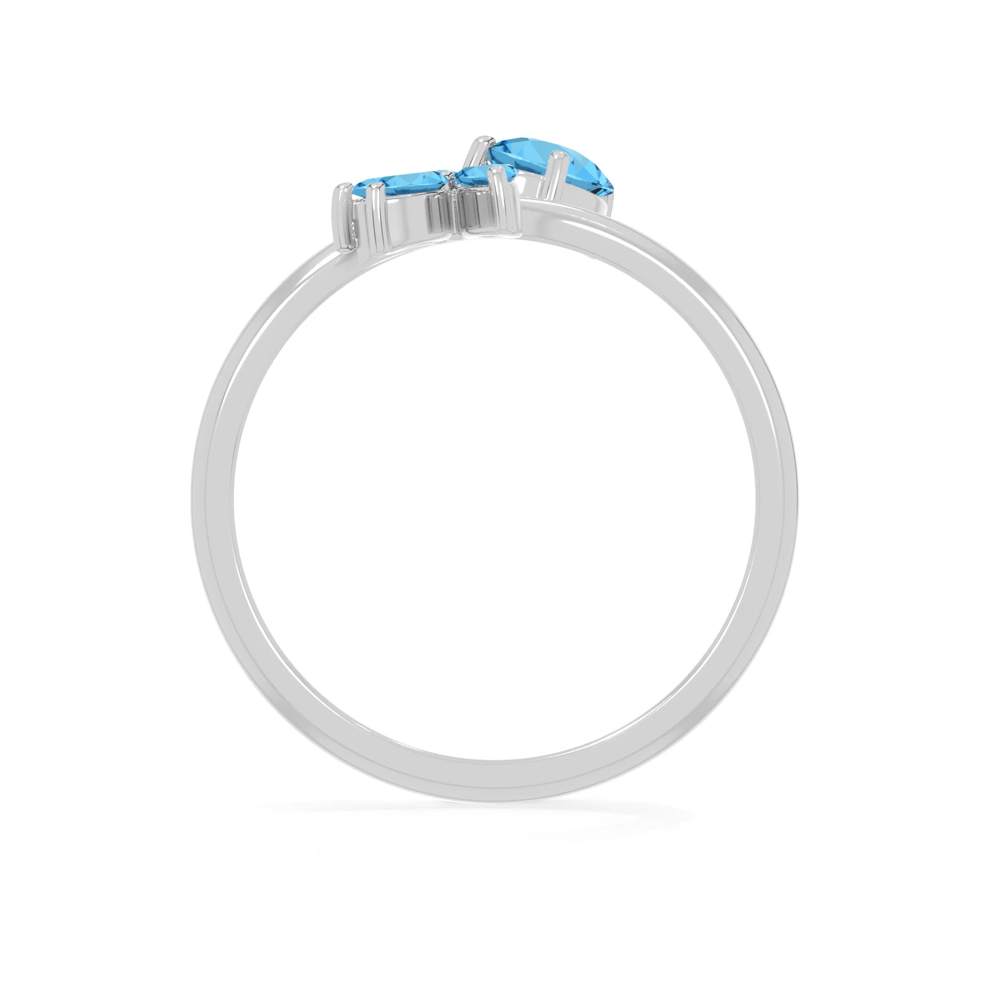 amethyst stackable prong-set ring