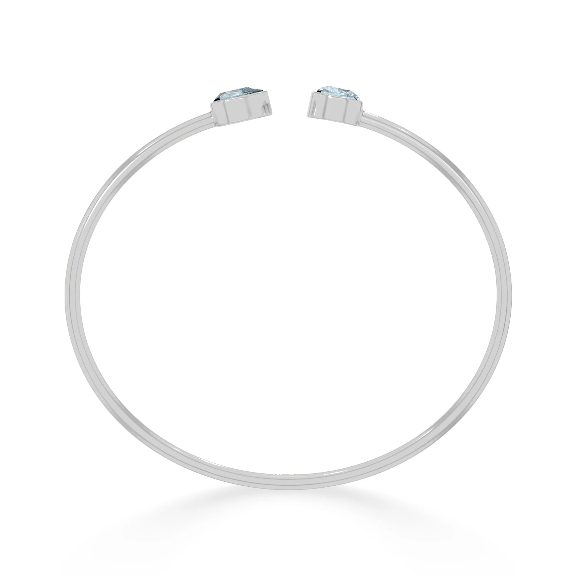 aquamarine cut bracelet