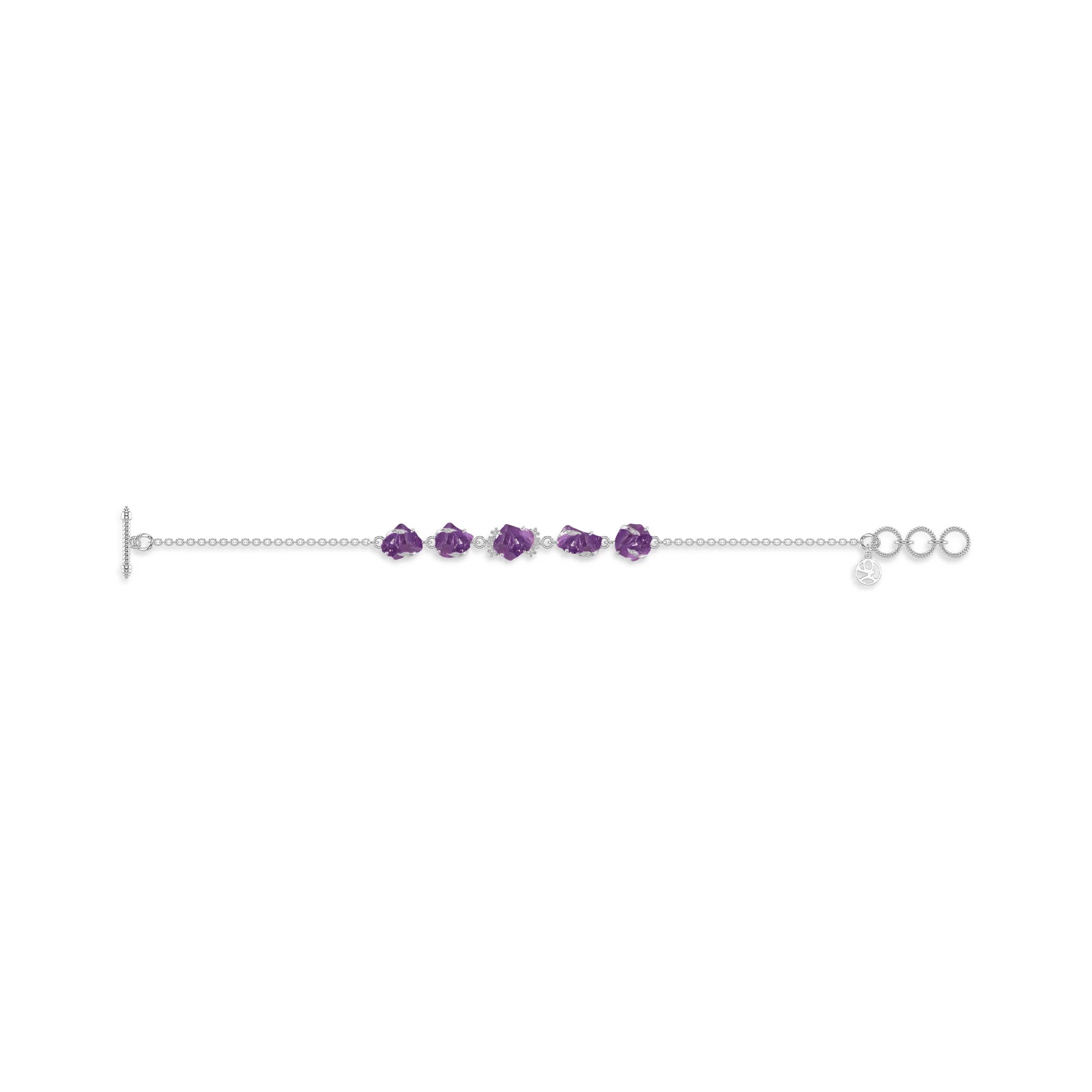 amethyst rough bracelet