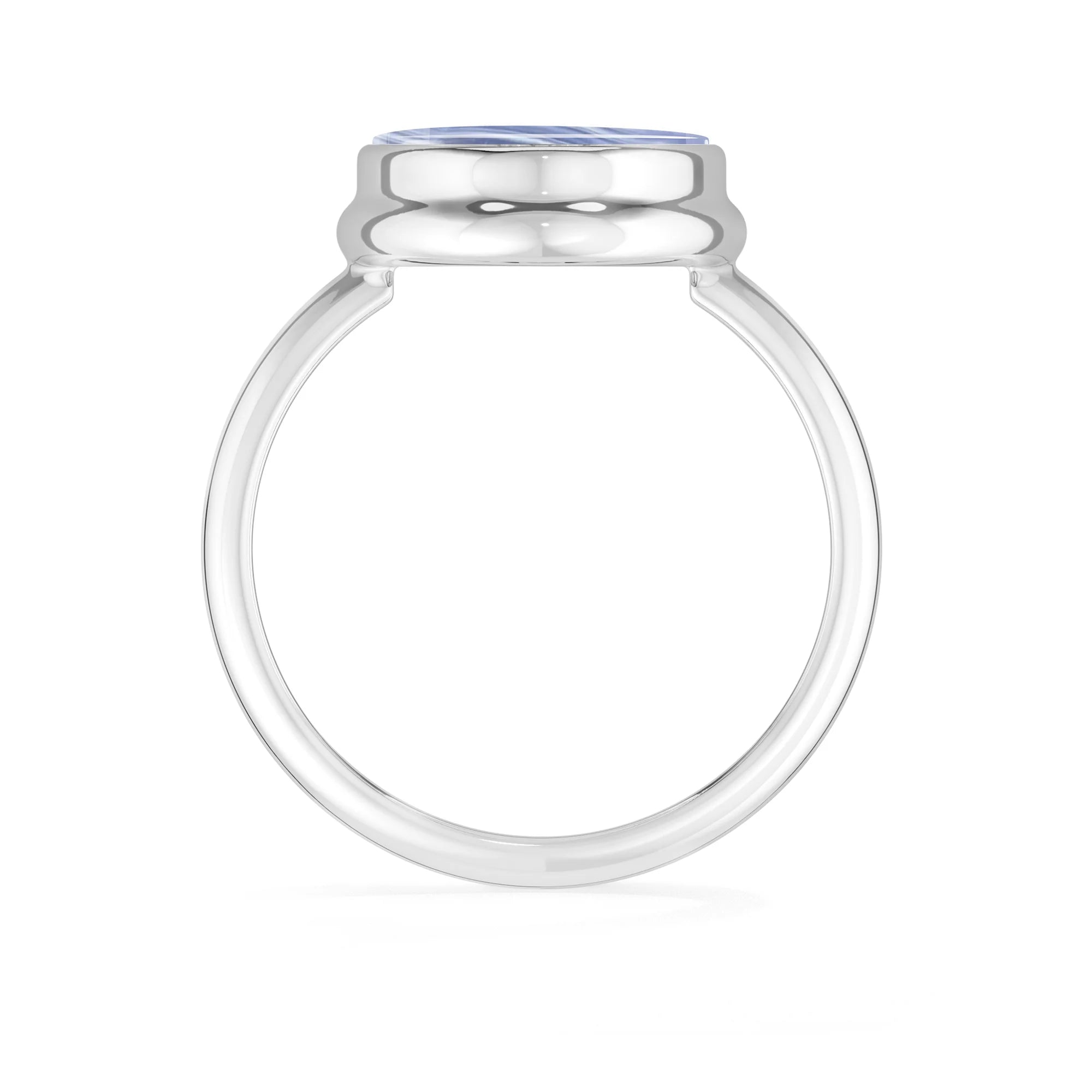 blue-lace-agate bezel-set ring